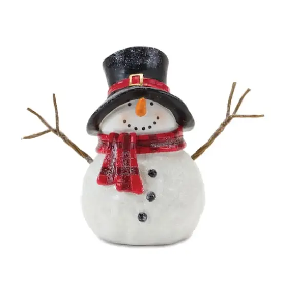 6" Snowman with Scarf Figurine Set {5}