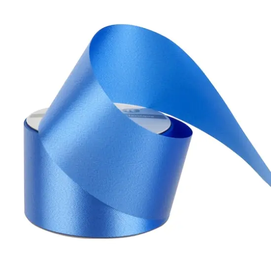 2.5" x 50yd. Satin Floral Ribbon by Celebrate It&reg; Royal {4}