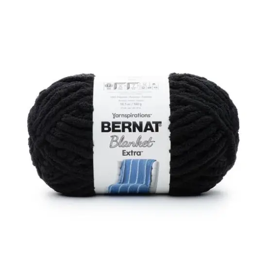 Bernat&reg; Blanket&trade; Extra&trade; Yarn Black {1}