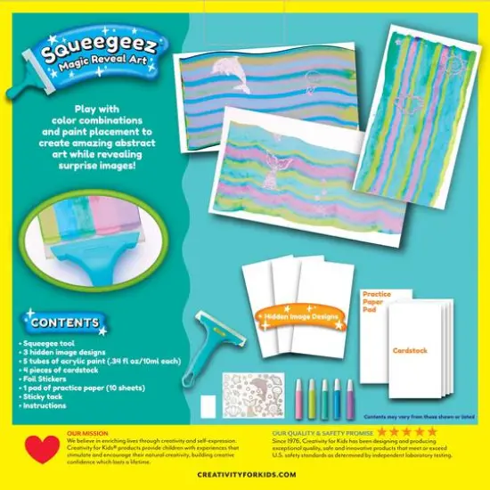 Creativity for Kids&reg; Mermaid Squeegeez Magic Reveal Art {11}
