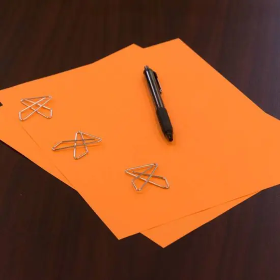 JAM Paper Brite Hue 8.5" x 11" 24lb. Paper Pack, 100 Sheets Ultra Orange {4}