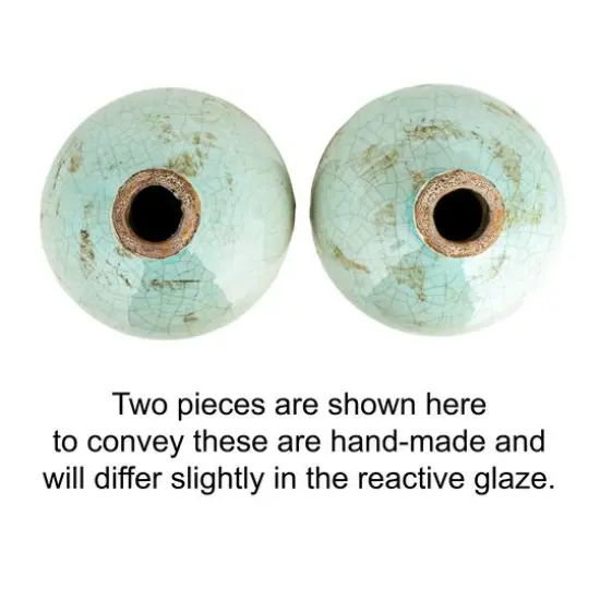 Hello Honey&reg; Distressed Finish Brown & White Terracotta Vase Set {10}