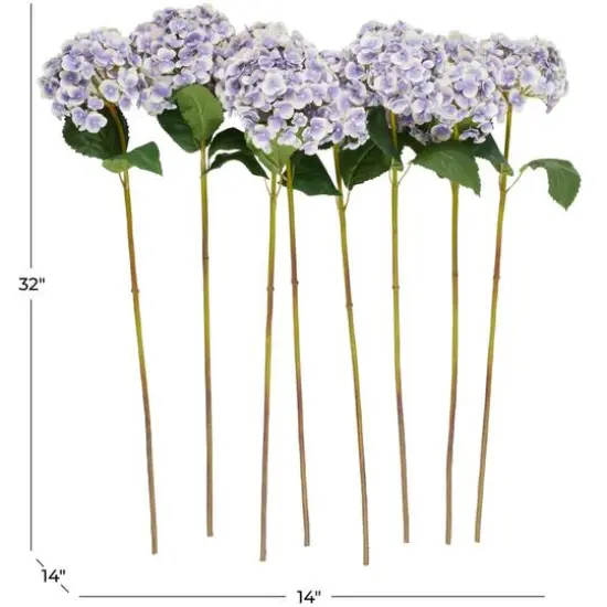 32" Purple Hydrangea Artificial Flower Stem, 8ct. {8}