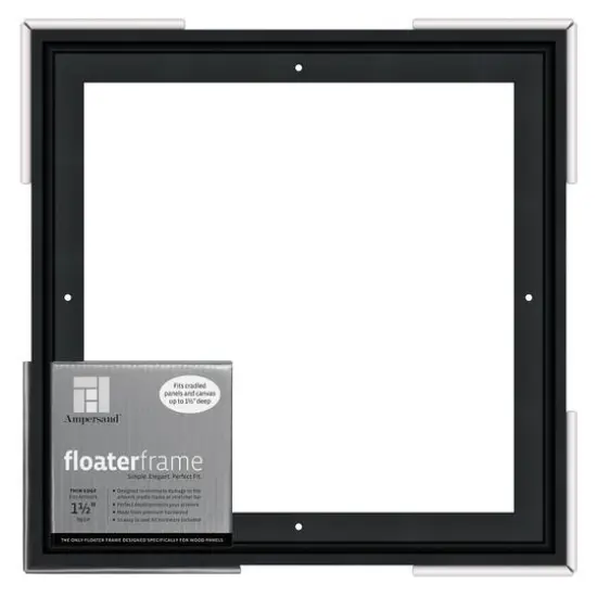 Ampersand&reg; Black Thin Edge 1.5" Deep Floaterframe {1}