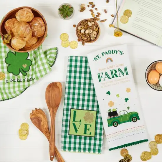 DII&reg; St. Paddy's Farm Dishtowel Set {4}