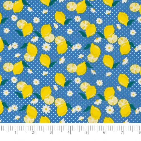 SINGER Lemon Floral Cotton Fabric Bundle {5}