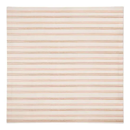 Rust Loose Lines 10" x 10" Cotton Twill Napkin {1}