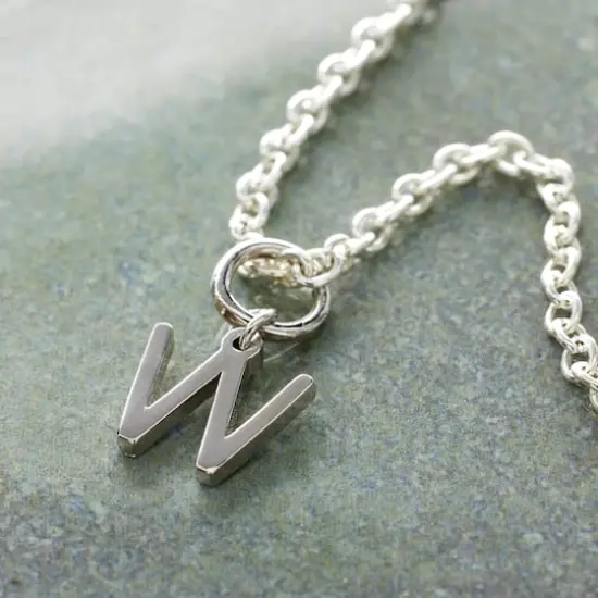 Sterling Silver Alphabet Charm by Bead Landing&trade; W {3}