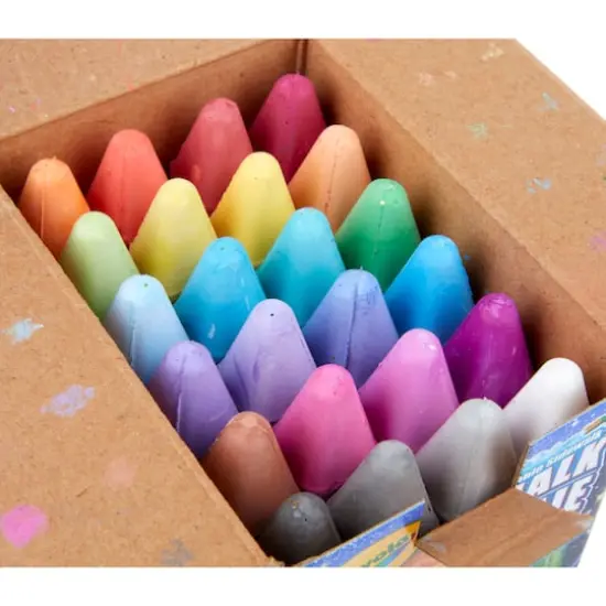 Crayola&reg; Glitter 24 Color Washable Sidewalk Chalk {8}