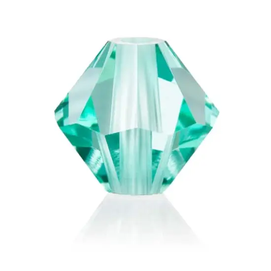 John Bead Preciosa 6mm Czech Crystal Rondelle Beads, 36ct. Caribbean Sea {1}