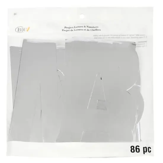 7" Holographic Project Letters, Numbers & Characters by B2C&trade; {3}