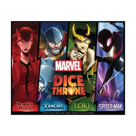 Marvel Dice Throne 4-Hero Box: Scarlet Witch, Thor, Loki, Spider-Man {3}
