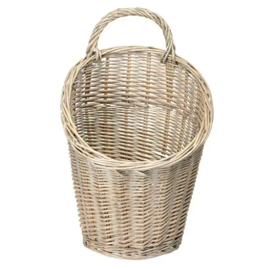 Hello Honey&reg; 15" Rattan Wall Basket with Handle {3}