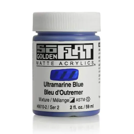 Golden&reg; 2oz. SoFlat Matte Acrylic Paint Ultramarine Blue {1}