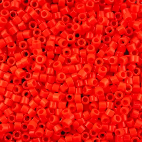 John Bead 11/0 Miyuki Delica Glass Seed Beads, 5g Red Vermillion {1}
