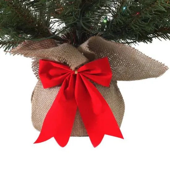 3ft. Pre-Lit Artificial Fraser Fir Tree, Multicolor Lights {8}