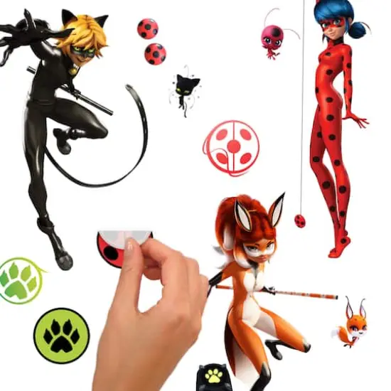 RoomMates Miraculous: Tales Of Ladybug and Cat Noir Peel & Stick Wall Decals {5}