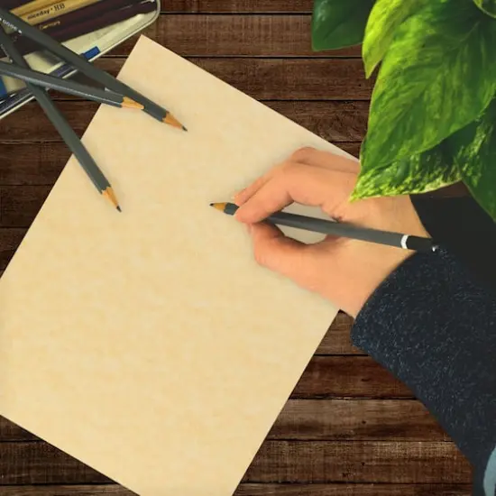 JAM Paper Antique Gold 8.5" x 11" Parchment Cardstock, 250 Sheets {3}