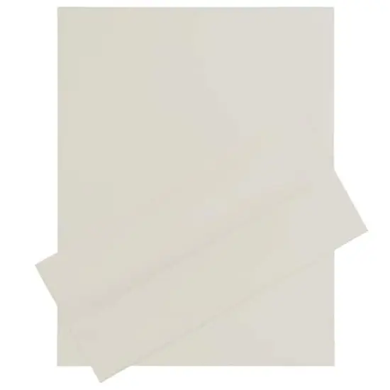 JAM Paper #10 Strathmore Business Stationery Set, 100ct. Natural White Laid {1}