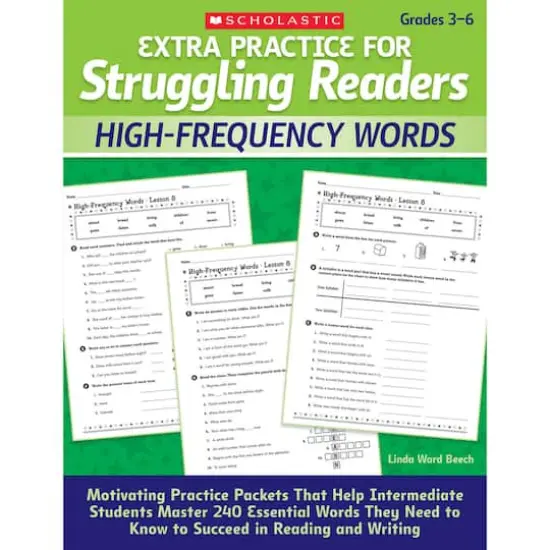 Scholastic Teaching Resources Extra Practice for Struggling Readers: High-Frequency Words, Grades 3-6 {1}