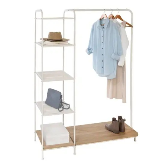 Honey Can Do Garment Rack with Shelves & Shoe Storage {1}
