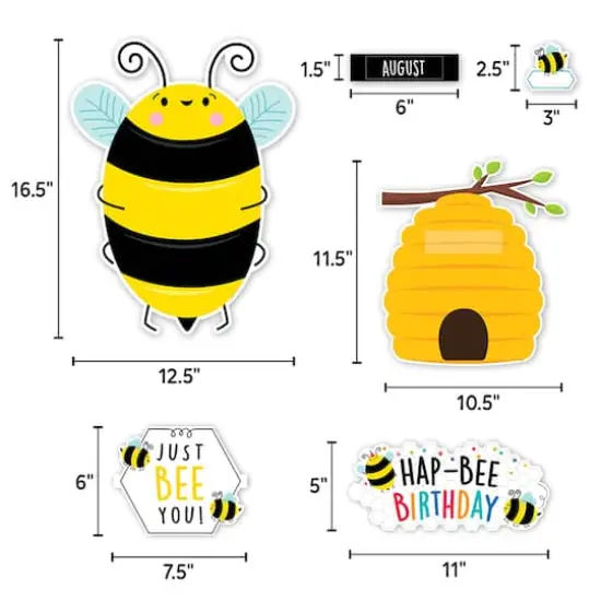 Creative Teaching Press&reg; Busy Bees Curated Classroom Decal Set {3}