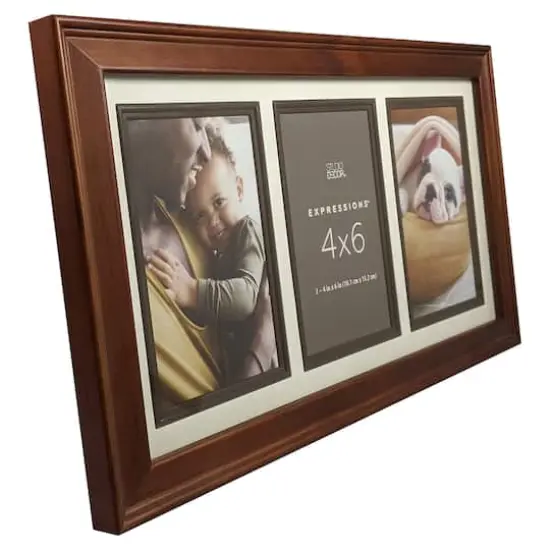 Expressions&trade; 3 Opening 4" x 6" Collage Frame by Studio D&eacute;cor&reg; Espresso {5}