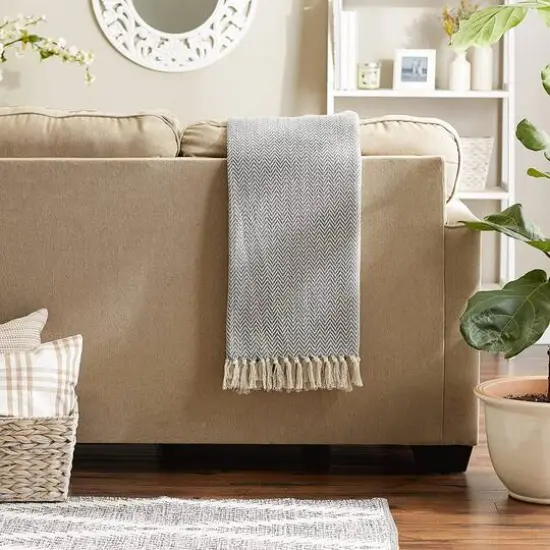 DII&reg; Zig-Zag Throw Gray {4}