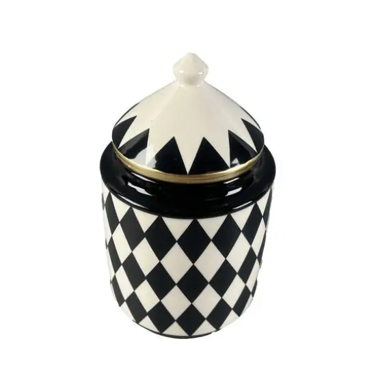 Black & White Diamond Ceramic Canister by Ashland&reg; {3}