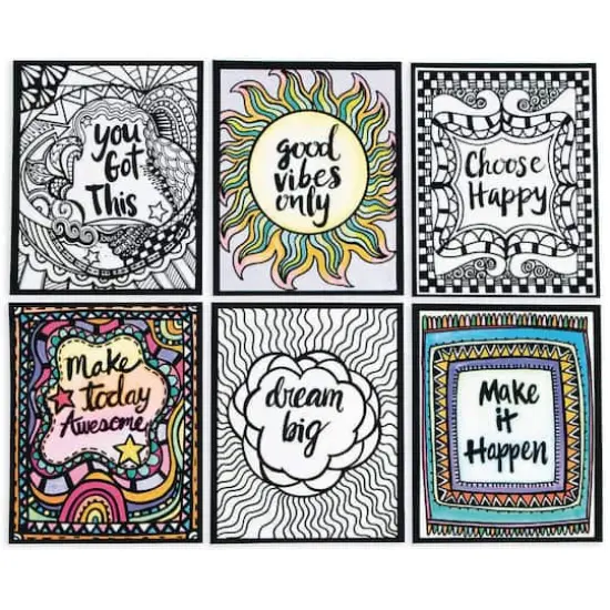 S&S&reg; Worldwide Think Positive Velvet Art Posters, 24ct. {3}