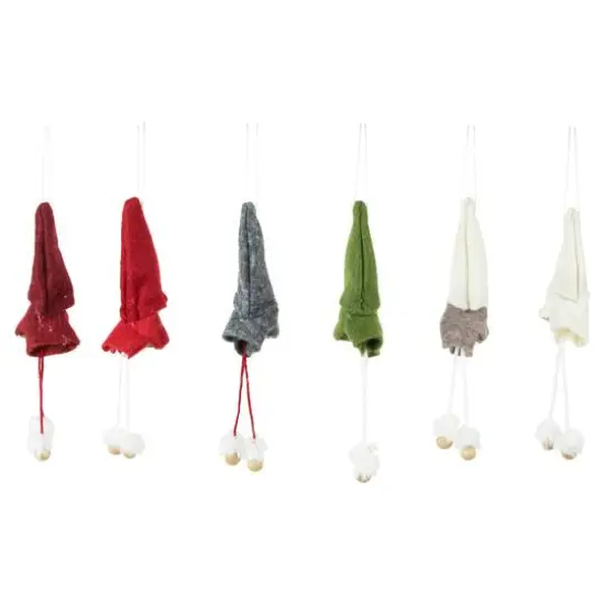 6ct. Gnomes with Stars Plush Christmas Ornaments {7}