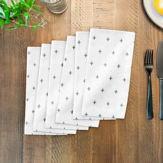 Plus Cotton Twill Napkin Blue/White {4}