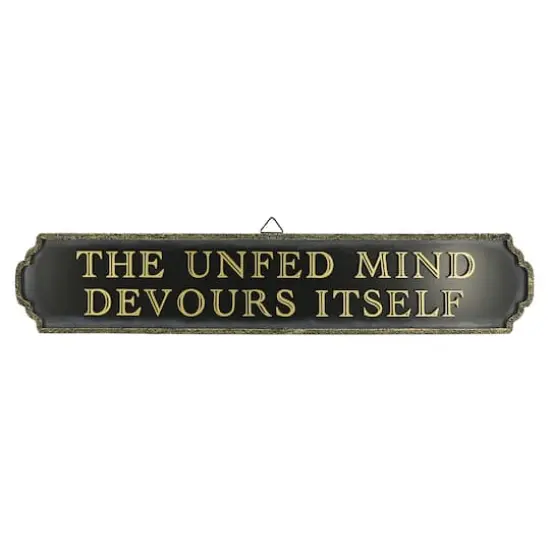 24" Black Unfed Mind Wall Sign by Ashland&reg; {1}
