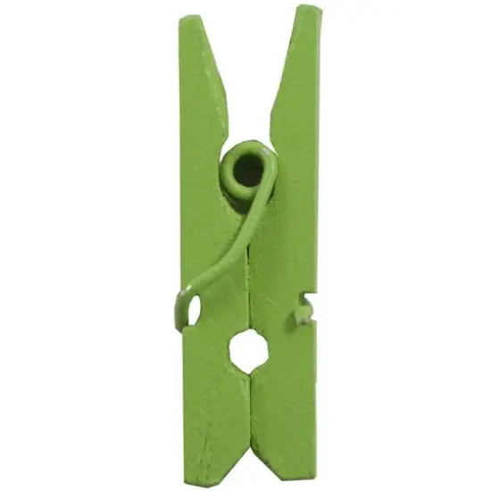 JAM Paper 7/8" Wood Clothespins, 100ct. Green {6}