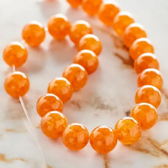 Round Orange Quartzite Beads, 8mm by Bead Landing&trade; {3}