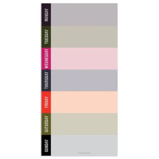 TF Publishing Weekly Vibrant Plans Memo Magnet List Pad {3}