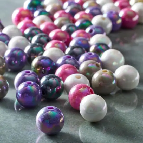 Mixed Pink & Gray Craft Beads By Bead Landing&trade; {3}