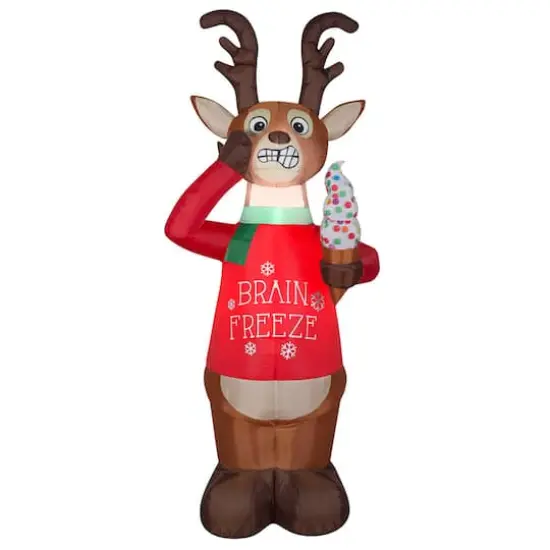 6ft. Animated Airblown&reg; Inflatable Christmas Shaking Reindeer {1}
