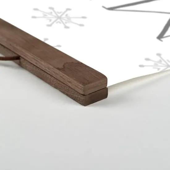 Merry and Bright 16x16 Teak Hanging Canvas {3}