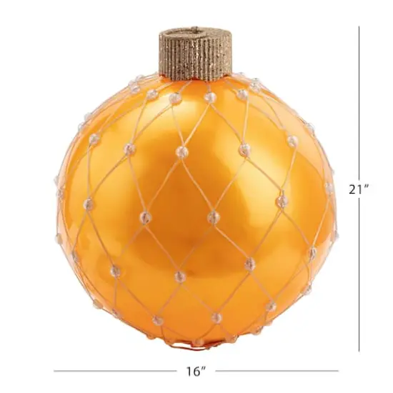 21" Gold Outdoor Lightshow Ornament {4}