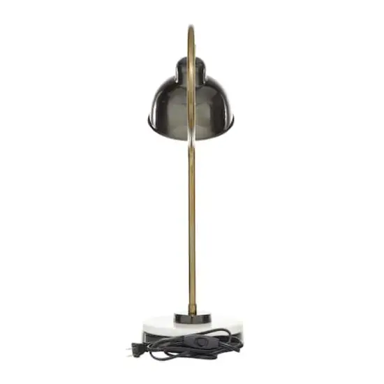 Black Metal Industrial Desk Lamp, 22" x 7" x 13" {5}
