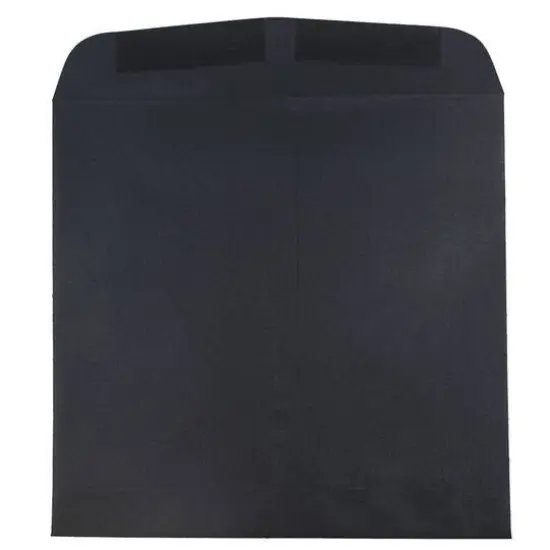 JAM Paper 9.5" x 9.5" Square Invitation Envelopes, 25ct. Black Linen {4}