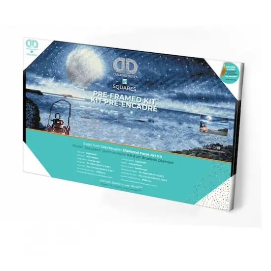 Diamond Dotz&reg; Intermediate Seaside Vigil Pre-Framed Diamond Painting Kit {4}