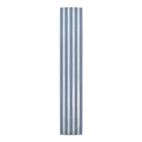 72" Blue Stripes Poly Twill Table Runner {1}