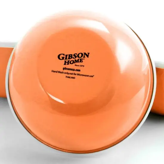 Gibson Home&reg; Plaza Cafe Coral 3-Piece Stackable Nesting Mixing Bowl Set with Lids {3}