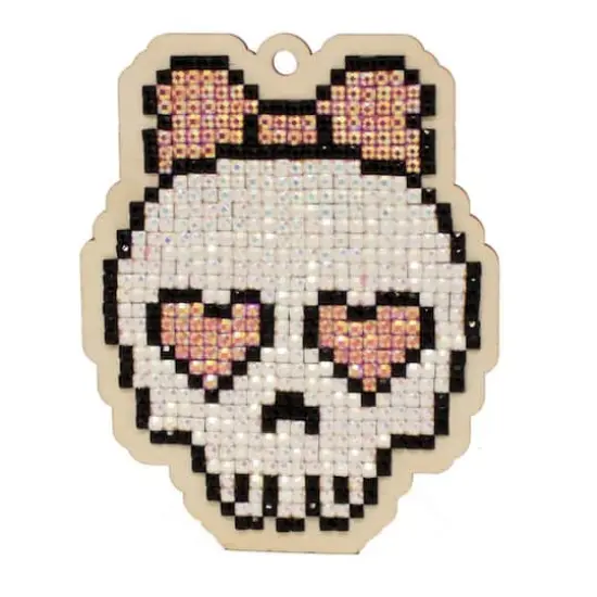 Wizardi Diamond Painting Kit Cute Skull {1}