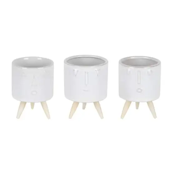 Porcelain Face Pot Set {1}