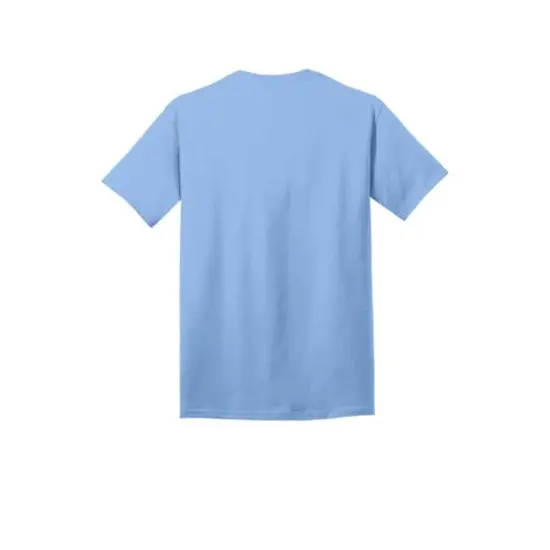 Port & Company&reg; Brights Core Cotton T-Shirt Light Blue {5}