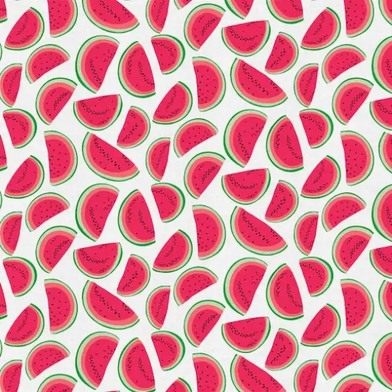 Fabric Editions White Watermelon Cotton Fabric {1}
