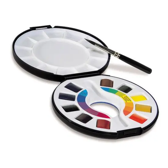 Raphael Watercolor 10-Pan Travel Set with Brush {1}